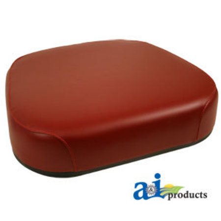 A & I PRODUCTS Bottom Cushion, Steel, CRANBERRY VINYL 18" x19" x4" A-159859A-S3